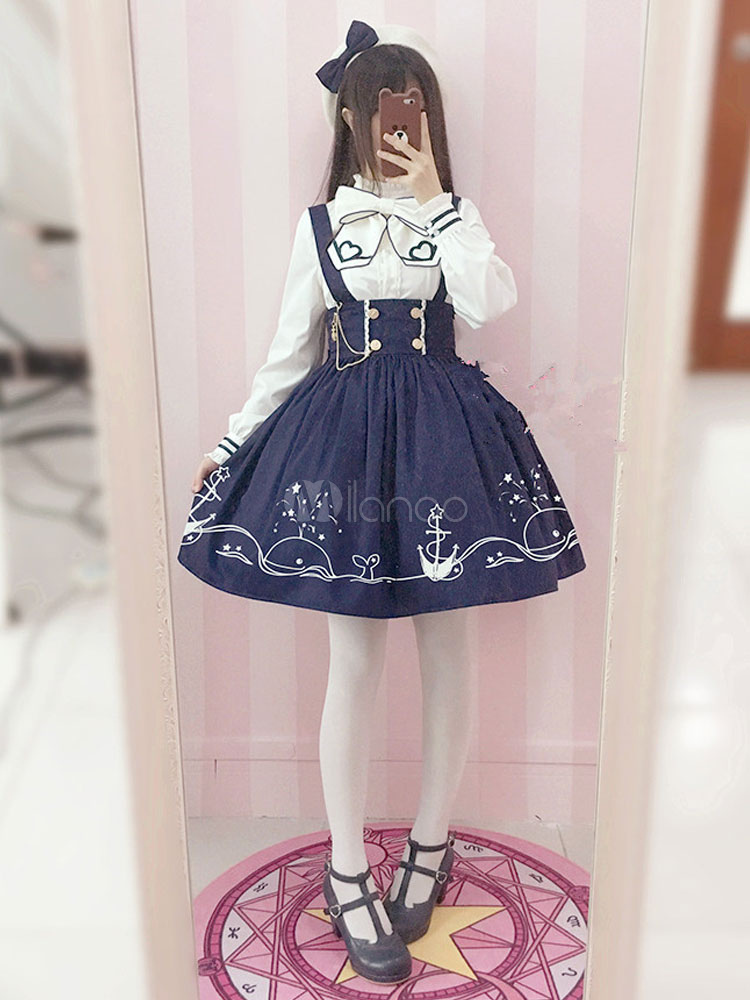 navy lolita dress