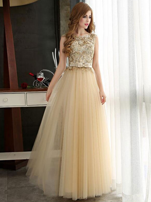 gold graduation dresses