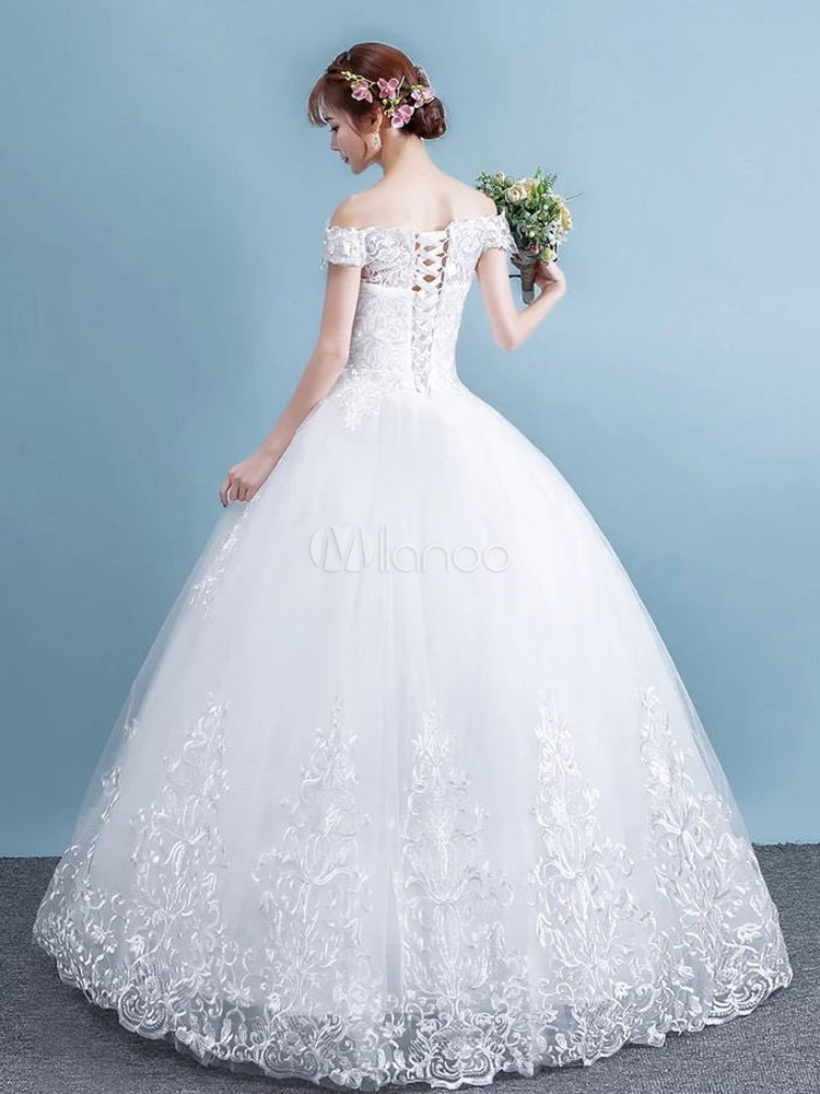 princess ball gown white