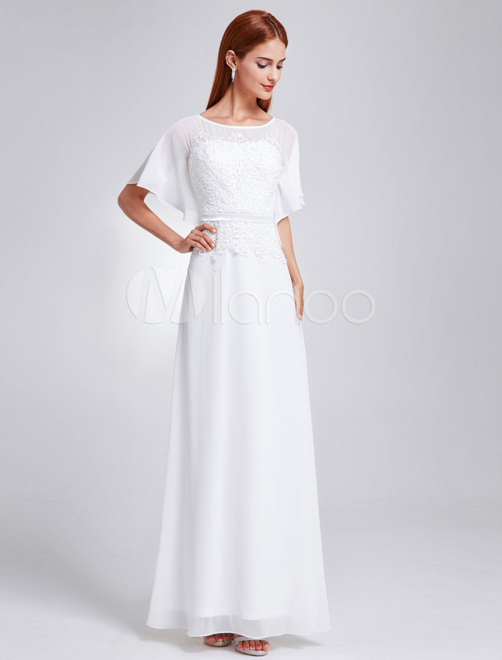 all white evening gowns