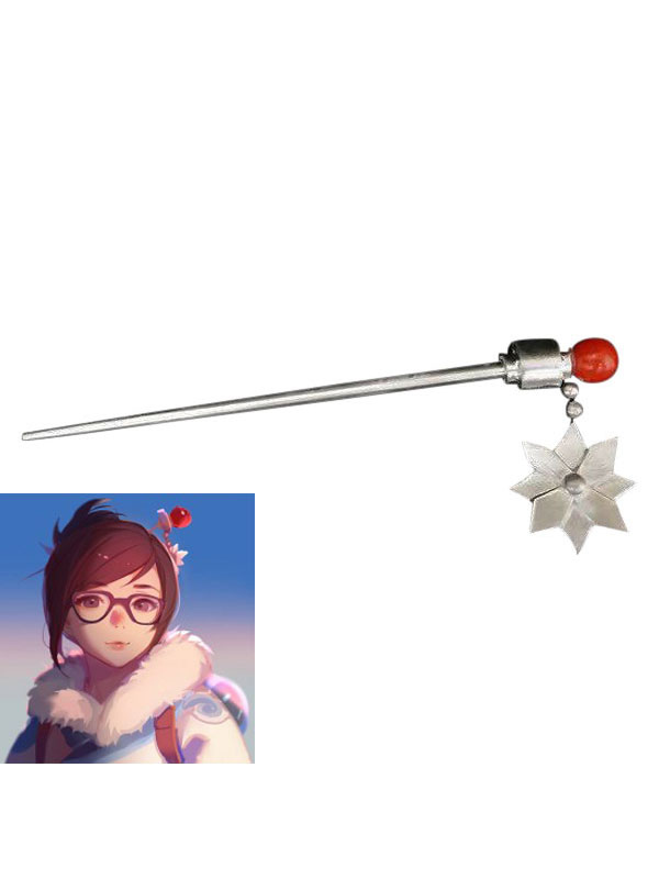 OW Mei Hairpin Halloween Cosplay Costume Hair Dress Game Anime Accessory Prop