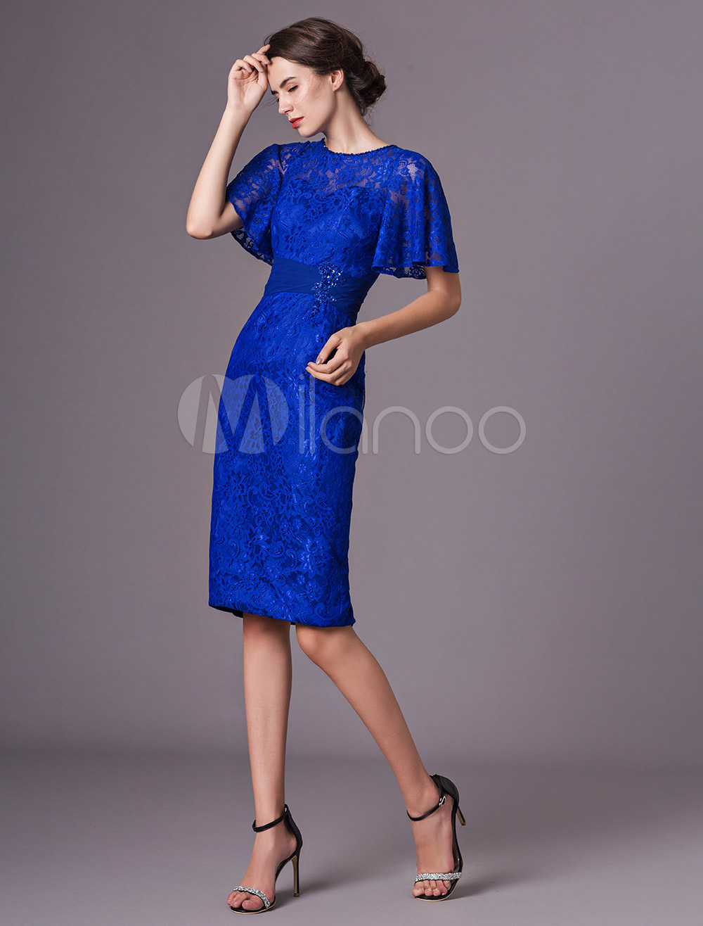 royal blue cocktail dress short