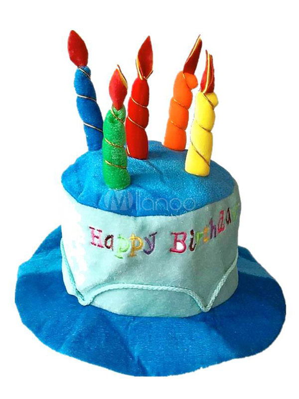 Joyeux Anniversaire Chapeau Gateau Chapeau Bougie Chapeau Adulte Homme Garcons Taille Unique Blue Hat Maison Articles De Fete