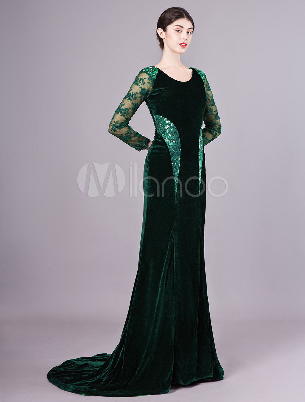 Dark Green Winter Dress
