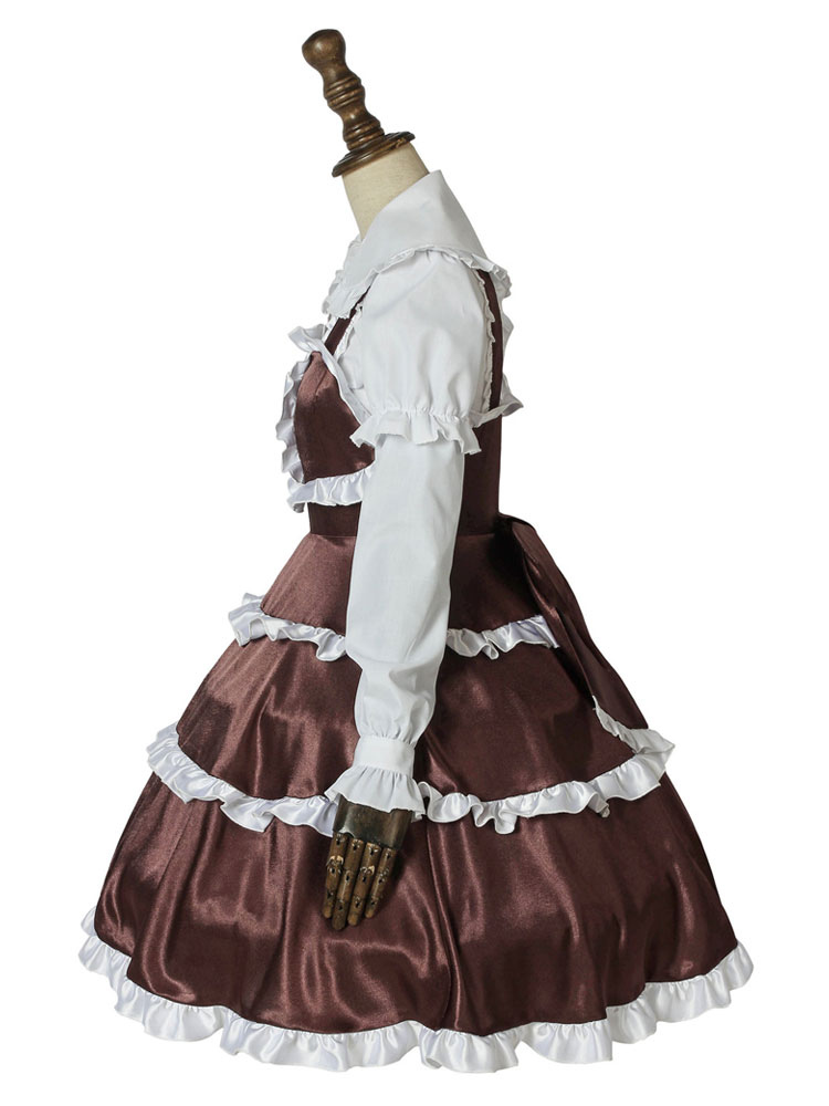 Dropkick on My Devil Costume Hanazono Yurine Anime Cosplay Lolita Girl Dress