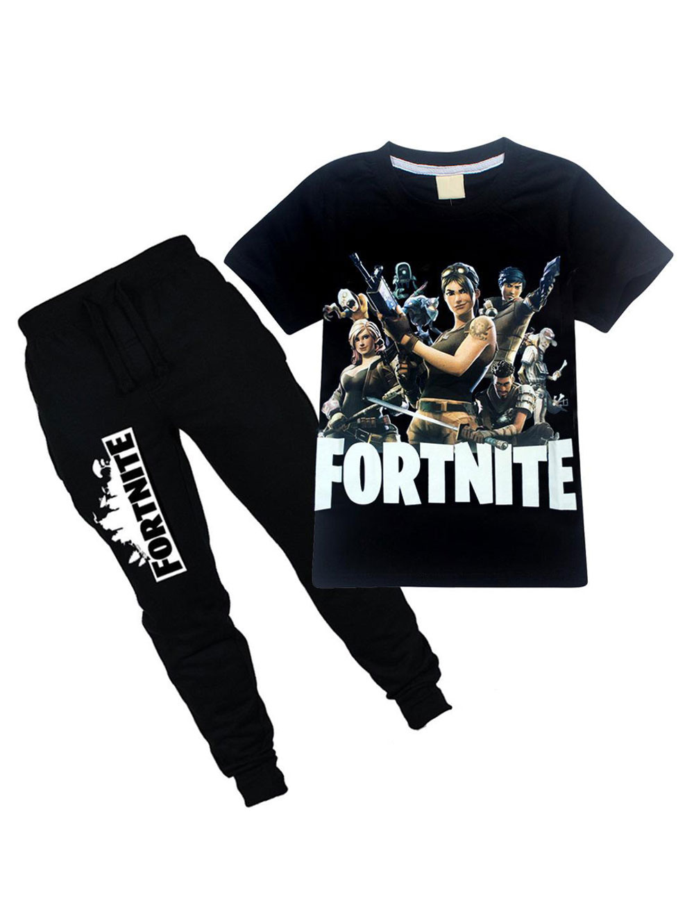 Fortnite White Pajamas Onesie Set Game Pajamas - Milanoo.com