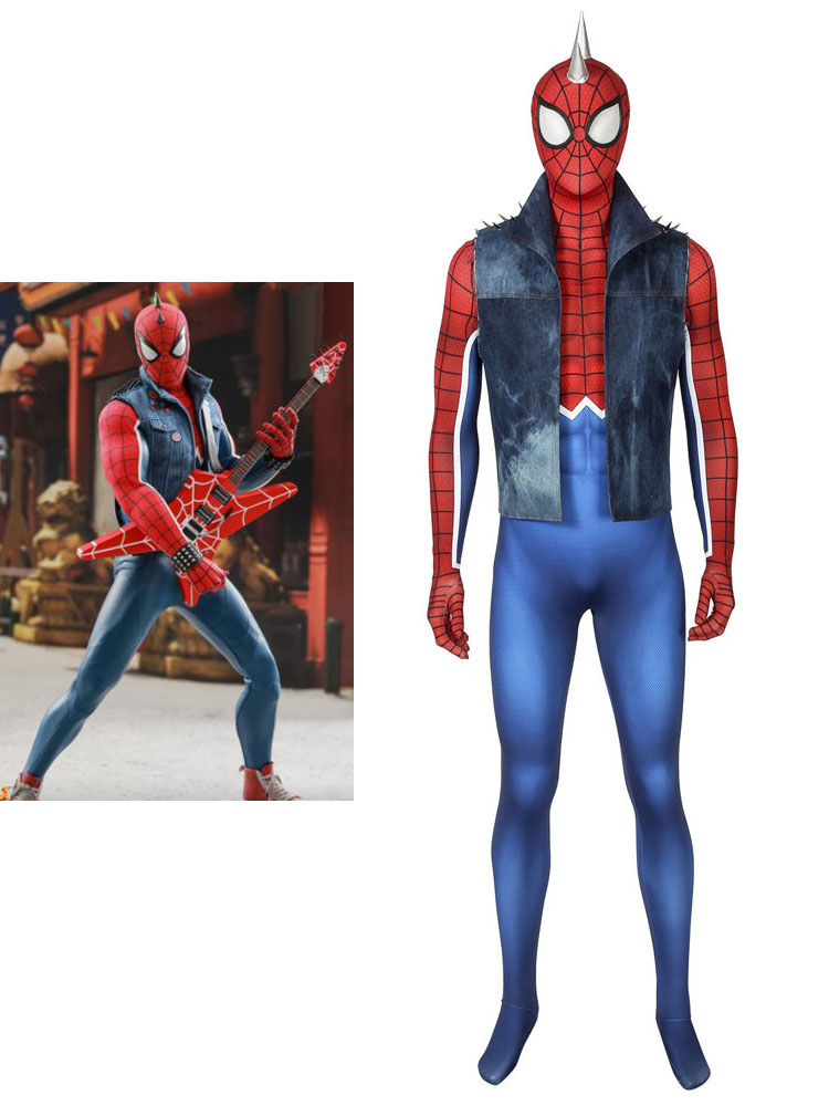 Marvel Comics Spider Man PS4 Gamepunk Rock Spider Man PUNK ROCK SPIDER-MAN  Halloween 