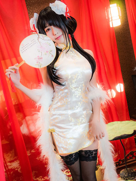 Date A Live Kurumi Tokisaki Cheongsam Cosplay Costume For Sale