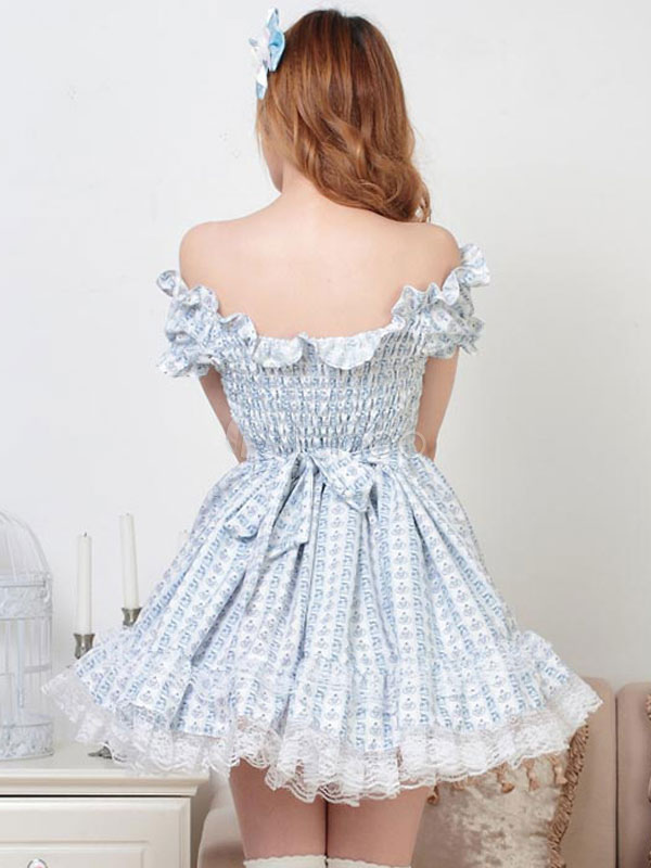 lolita lace midi dress
