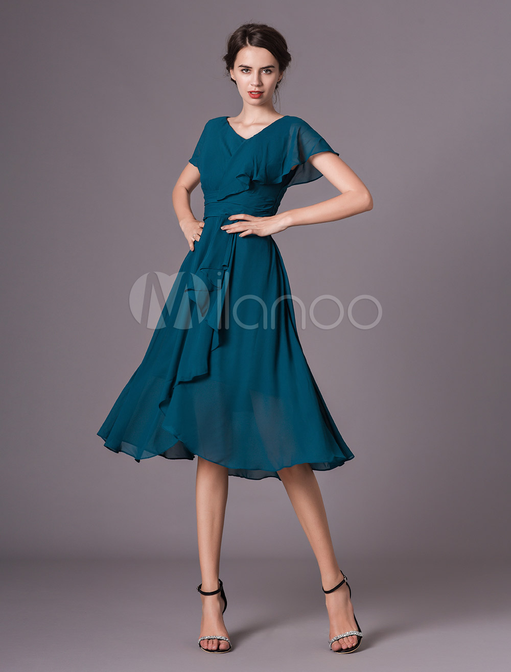 Wedding Guest Dress Short Sleeve Carley Connellan