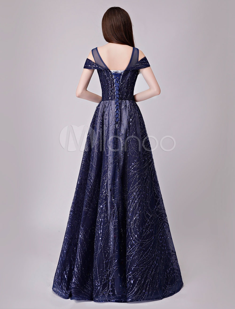 Sequin Prom Dresses Off The Shoulder Evening Dress Maxi Floor Length ...