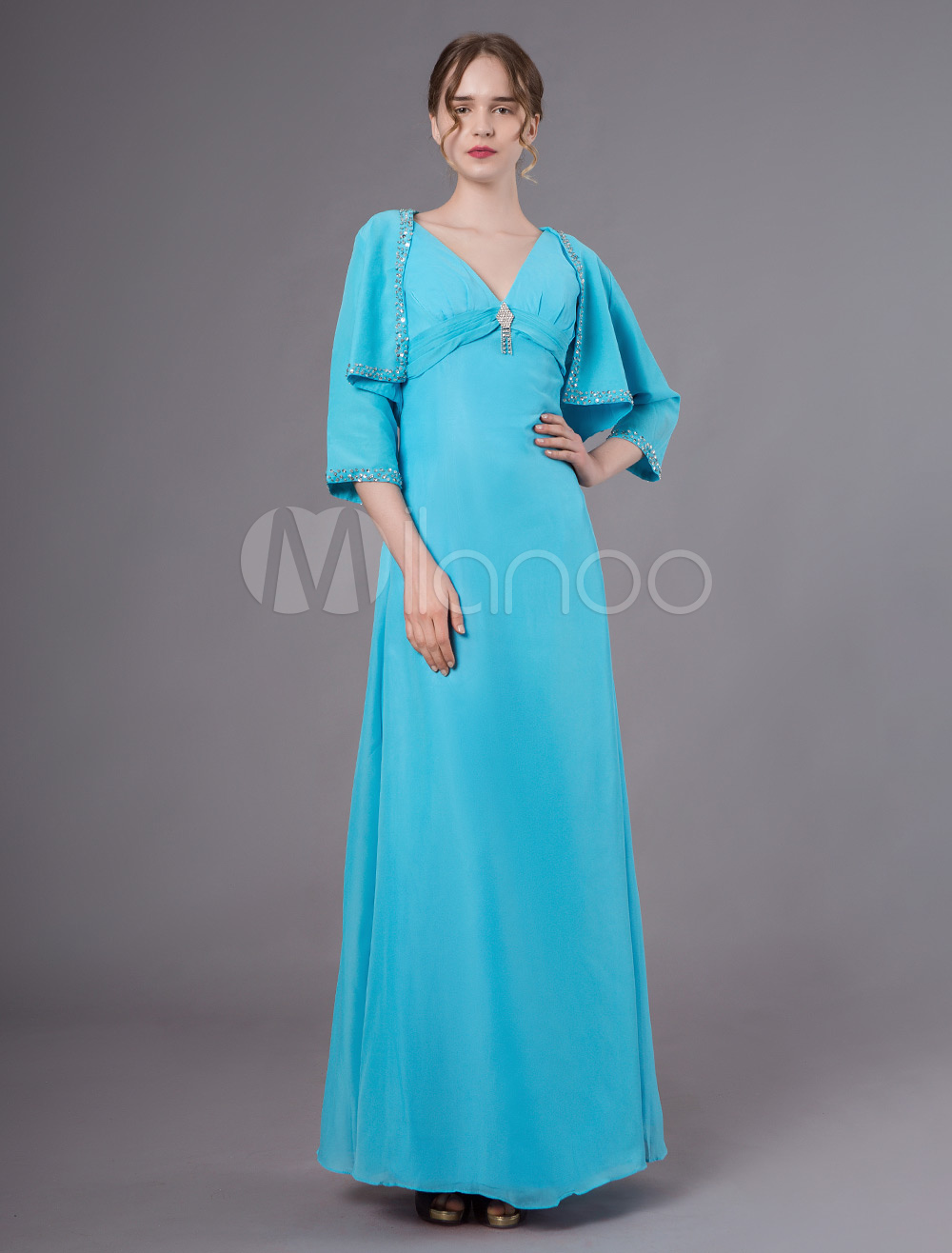 aqua mother of the bride dresses
