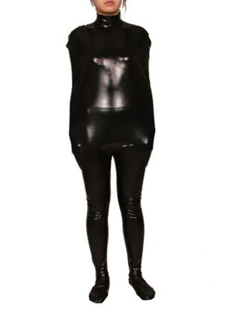 Morph Suit Sexy Black Bodysuit Shiny Metallic Catsuit Women's Full Body Suit