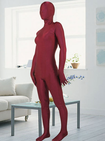 全身タイツ　単色　オーダーメイド可能　赤　ピュア　ニンジャ　舞台　演劇　仮装　変装　パーティー衣装　イベント　宴会　コスチューム