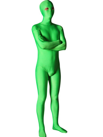 全身タイツ　緑　グリーン　単色　カラータイツ　ピュア　透明人間　ニンジャ　舞台　演劇　仮装　変装　パーティー衣装　イベント　宴会　コスチューム