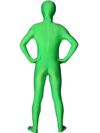 全身タイツ　緑　グリーン　単色　カラータイツ　ピュア　透明人間　ニンジャ　舞台　演劇　仮装　変装　パーティー衣装　イベント　宴会　コスチューム