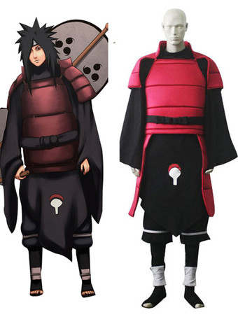 Costume Carnevale Naruto Madara Uchiha cosplay costume con pantaloni e canotta