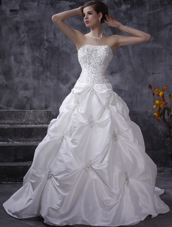 Vestido de noiva estilo de Baile e Princesa - Milanoo.com