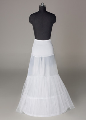 Jupon de mariage blanc 2 couches en lycra