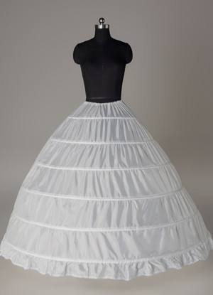 White Wedding Petticoat Taffeta Full Gown Slip Bridal Crinoline