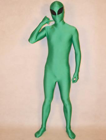 Carnevale Vestito multicolore completo extraterrestre verde per adulti  lycra spandex unisex Halloween - Milanoo.com