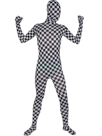 Black Zentai Suit Adults Unisex Full Body Shiny Metallic Bodysuit