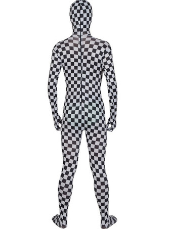 パターニング全身タイツ パターニング全身タイツ　ユニセックス　ライクラ・スパンデックス　フルボディ　格子縞　大人用　 ハロウィン