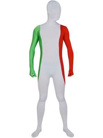 Morph Suit Green Lycra Spandex Zentai Fabric Suit with Eyes Opened Body  Suit 