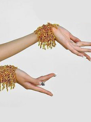 Carnevale Bracciali Belly Dance Costume Oro Bollywood Dance Jewellery Halloween