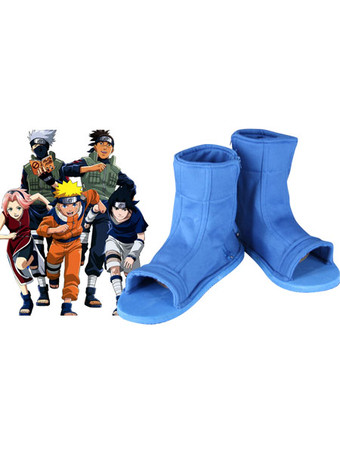 Naruto 2024 Cosplay Chaussures Halloween Chaussures Bleu Ninja