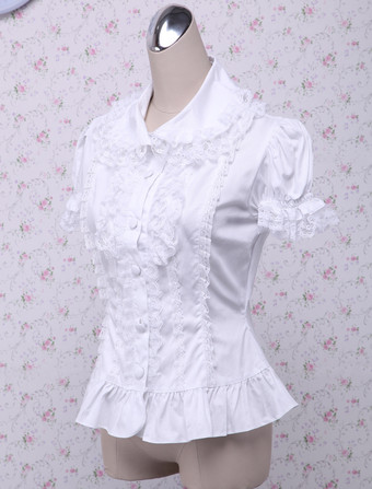 ロリータ　ブラウス　ロリィタブラウス　シャツ　トップス　コットン　甘ロリ　クラシカル　クラシック　クラロリ　お茶会　イベント　デート　入学式　卒業式