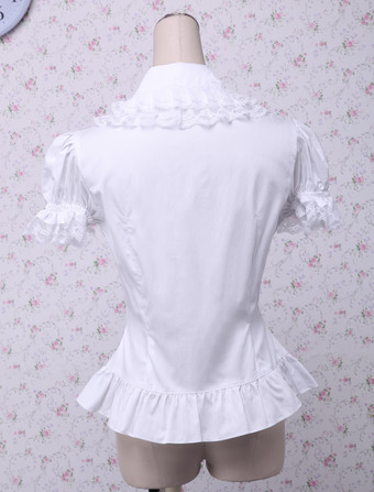 ロリータ　ブラウス　ロリィタブラウス　シャツ　トップス　コットン　甘ロリ　クラシカル　クラシック　クラロリ　お茶会　イベント　デート　入学式　卒業式