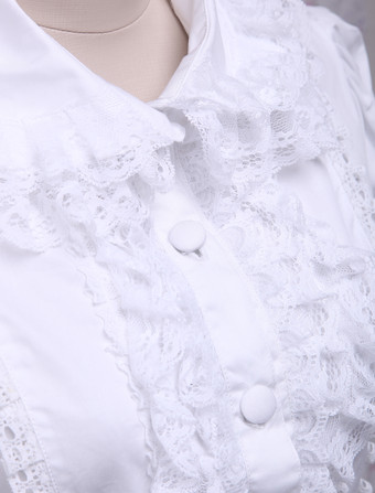 ロリータ　ブラウス　ロリィタブラウス　シャツ　トップス　コットン　甘ロリ　クラシカル　クラシック　クラロリ　お茶会　イベント　デート　入学式　卒業式