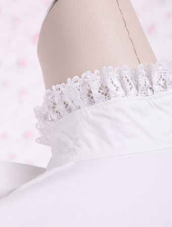 ロリータワンピース，ピンク　スタンドカラー　姫袖　刺繍レース　リボン　キュート