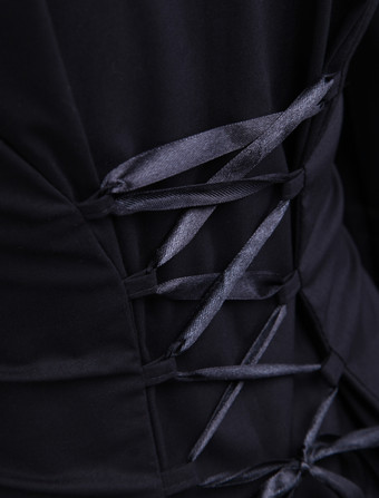 ゴスロリ　ロリータトップス　ロリィタブラウス　ブラック　コットン　クラシック　ゴシック　クラシカル　クラロリ　パンク　お茶会　デート　入学式　卒業式　イベント