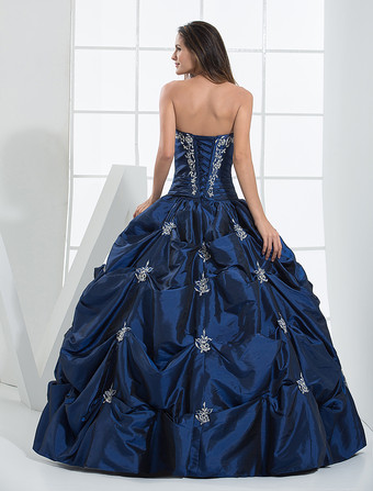 Robe mariée bustier broderie dos nu à laçage jupe à plis longueur au sol Robe de mariée