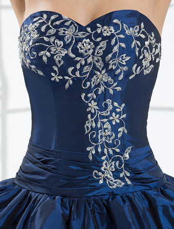 Robe mariée bustier broderie dos nu à laçage jupe à plis longueur au sol Robe de mariée