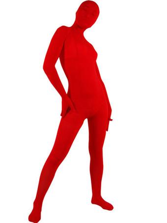 Halloween Morph Suit Dark Red Lycra Spandex Zentai Suit - Milanoo.com