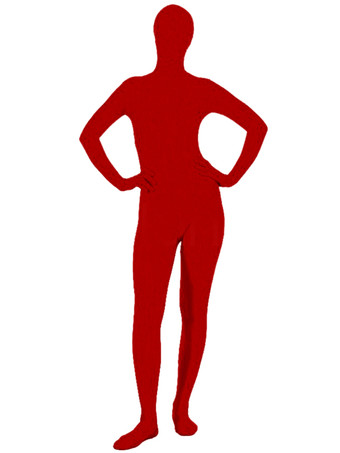 Morph Suit Red Irregular Pattern Zentai Suit Full Body Lycra Spandex  Bodysuit 