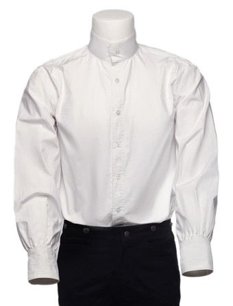 レトロ衣装　男性用　コスチューム　ホワイト　大人用　ピュアコットン　長袖　 ハロウィン