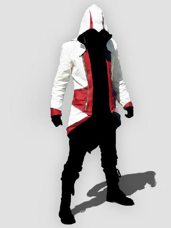 Inspired By Assassins Creed Red White Cosplay Costume