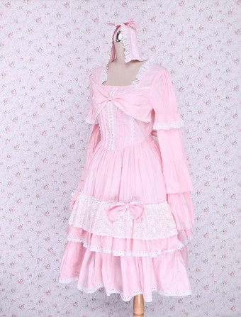 ゴスロリ ワンピース　ブラック　コットン　ゴシックドレス　ロリータアイドル衣装