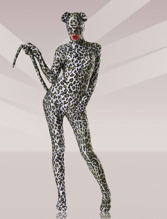 Catsuits Elegante leopardo impressão Lycra leopardo  Halloween