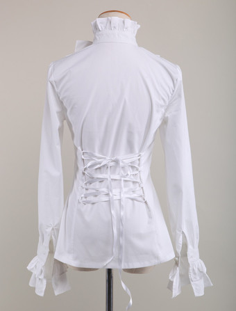 ゴスロリ　ロリィタブラウス　ロリータトップス　シャツ　クラシック　ゴシック　パンク　クラシカル　クラロリ　長袖　お茶会　デート　入学式　卒業式　イベント