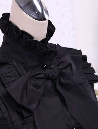 ゴスロリ　ロリィタブラウス　ロリータトップス　シャツ　クラシック　ゴシック　パンク　クラシカル　クラロリ　長袖　お茶会　デート　入学式　卒業式　イベント