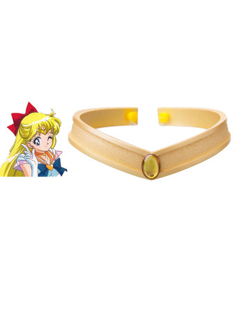 Cabeça banda de Sailor Moon Sailor Vênus  Cosplay Fantasia Minako Aino PVC