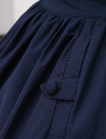 【日本製】ネックロリータスカート　2025　ピュアコットン　ストラップ　アイドル衣装