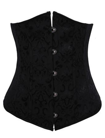 Black Lace Corset Top Girdle Waist Cincher Sexy Lingerie For Women