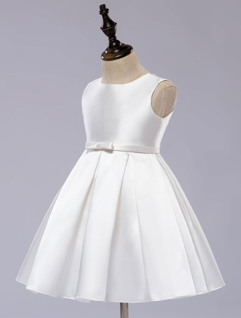 結婚式 子供ドレス フラワーガール 子供用フォーマルドレス バーガンディー ウェディングパーティードレス ノースリーブ 幼児のページェントドレス サテン キッズ フォーマル プリンセスライン 発表会 ラウンドネック ひざ丈 ファスナー リボン ウェディング