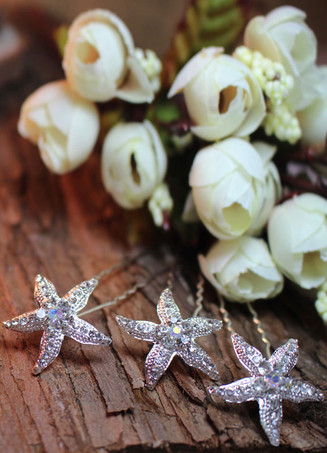 ヘアアクセサリー　シルバー　飾り　新作　合金　